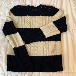 NWOT * J. Crew Cable Knit Wool Sweater
